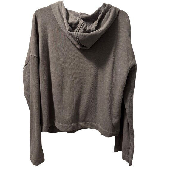 Fabletics Demi Lovato Grey Cowl Neck Hoodie Size M??? Gray sweatshirt - Picture 11 of 11